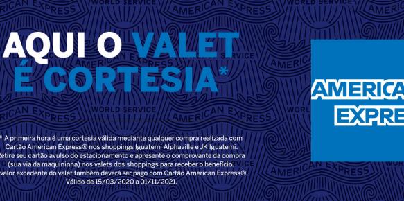 Valet gratuito para clientes AMEX