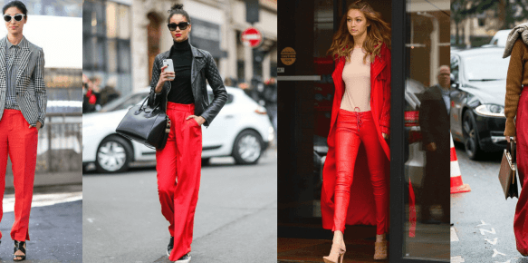 Calça vermelha – Personal Shopper
