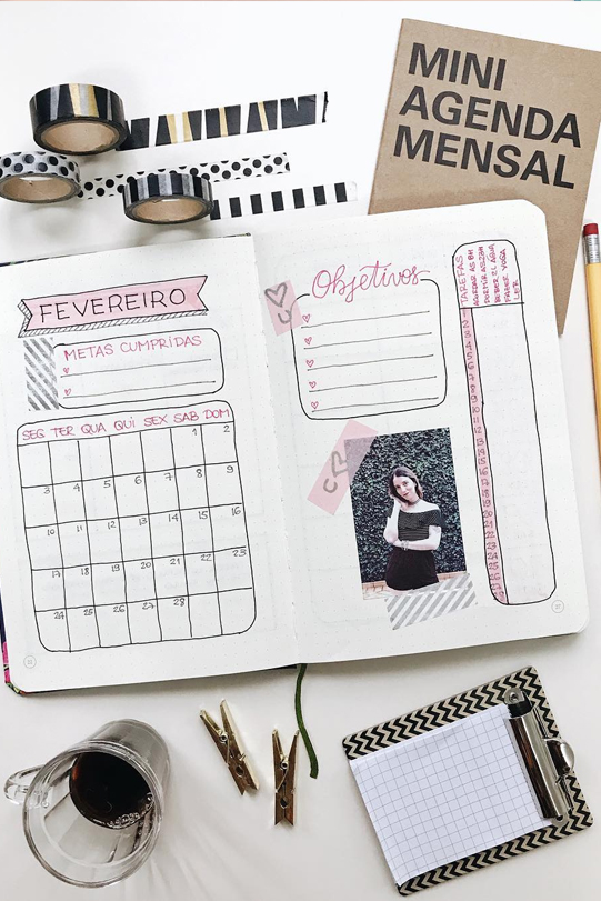 Bujo organização personalizada